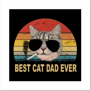 Best Cat Dad Ever Posters and Art